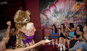 18 year old cutie Christine Paradise pulling denim shorts aside